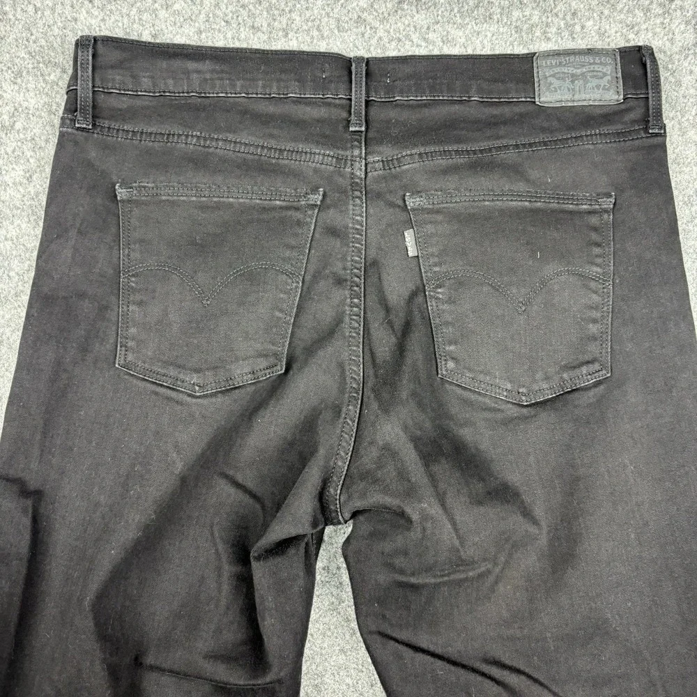 Levi's Jeans Women's Size 33 Slimming‎ Skinny (Fits 34x28) Black Skater Stretch